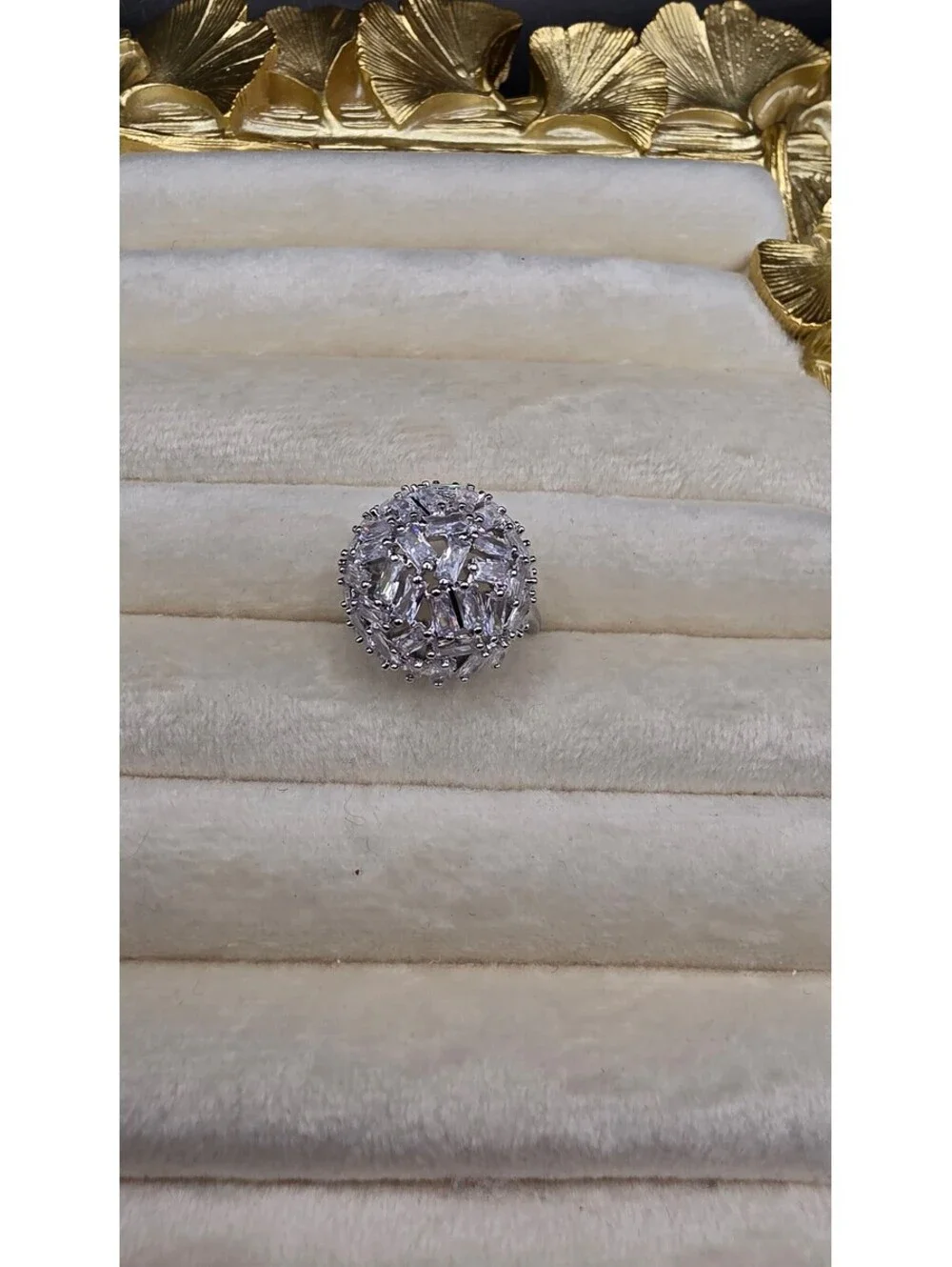 Women's Luxury Galaxy Star-Shaped Cubic Zirconia Ring Size 7